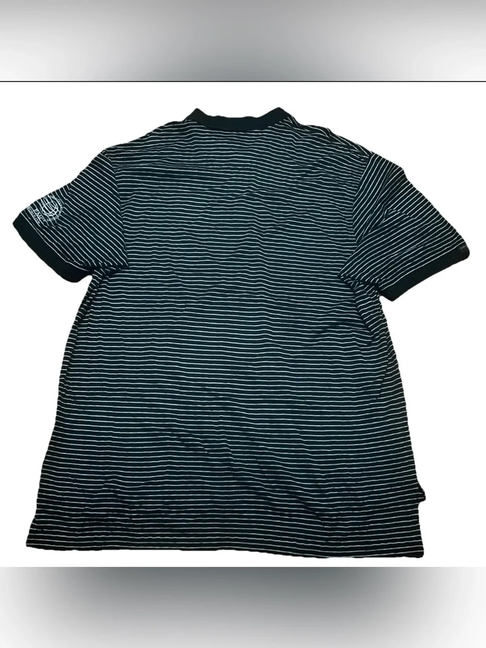 Izod Kiawah Island Ocean Course XXL Black Striped Golf Shirt World Championship